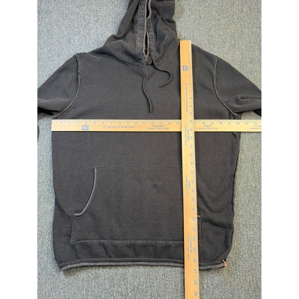The Normal Brand Mens XL Charcoal Gray Cotton Knit Pullover Hoodie Sweatshirt - Picture 5 of 7